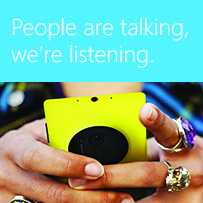 People are talking, we're listening.